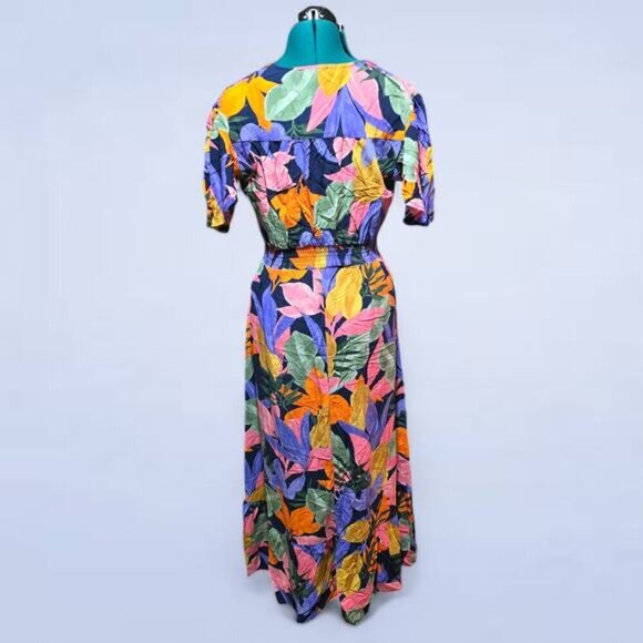 Abel the Label x Anthropologie Tropical Leonard Dress - Size Medium - Picture 3 of 9